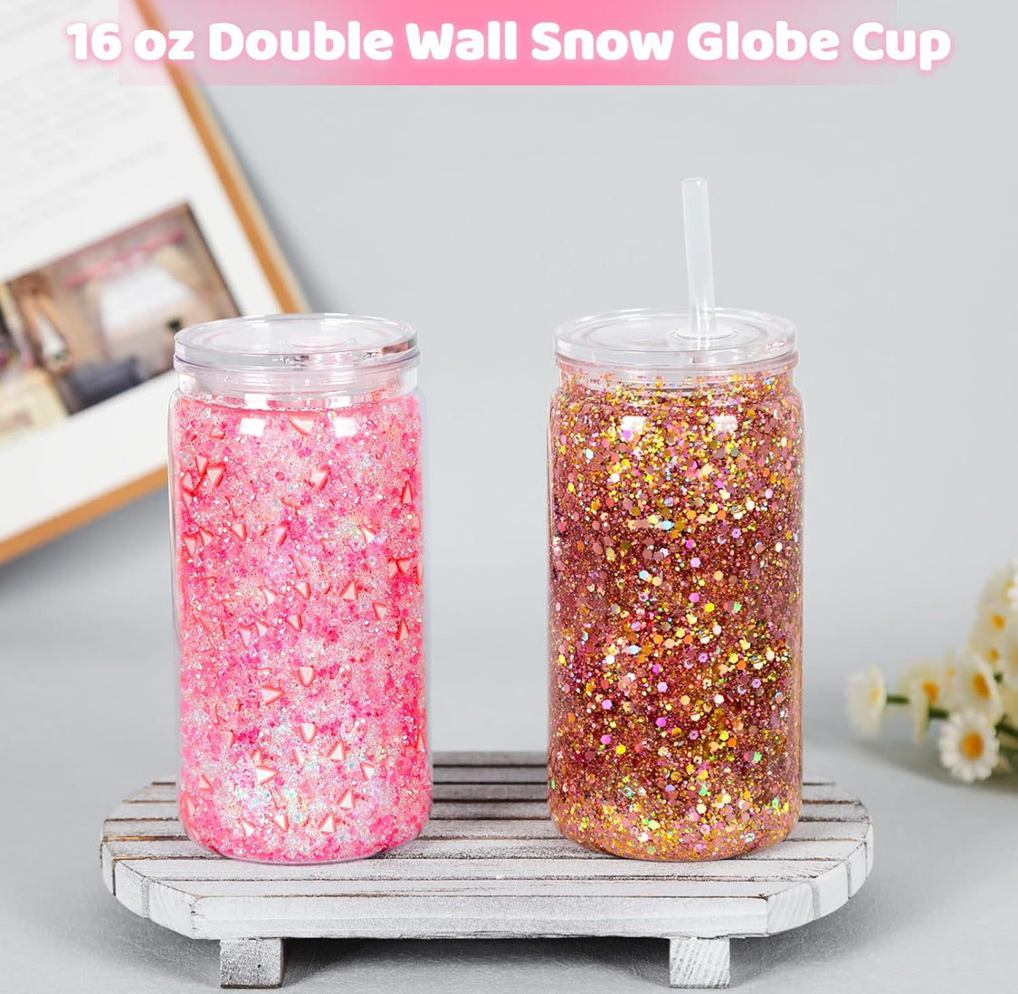 Snow Globe Tumbler - Custom Live